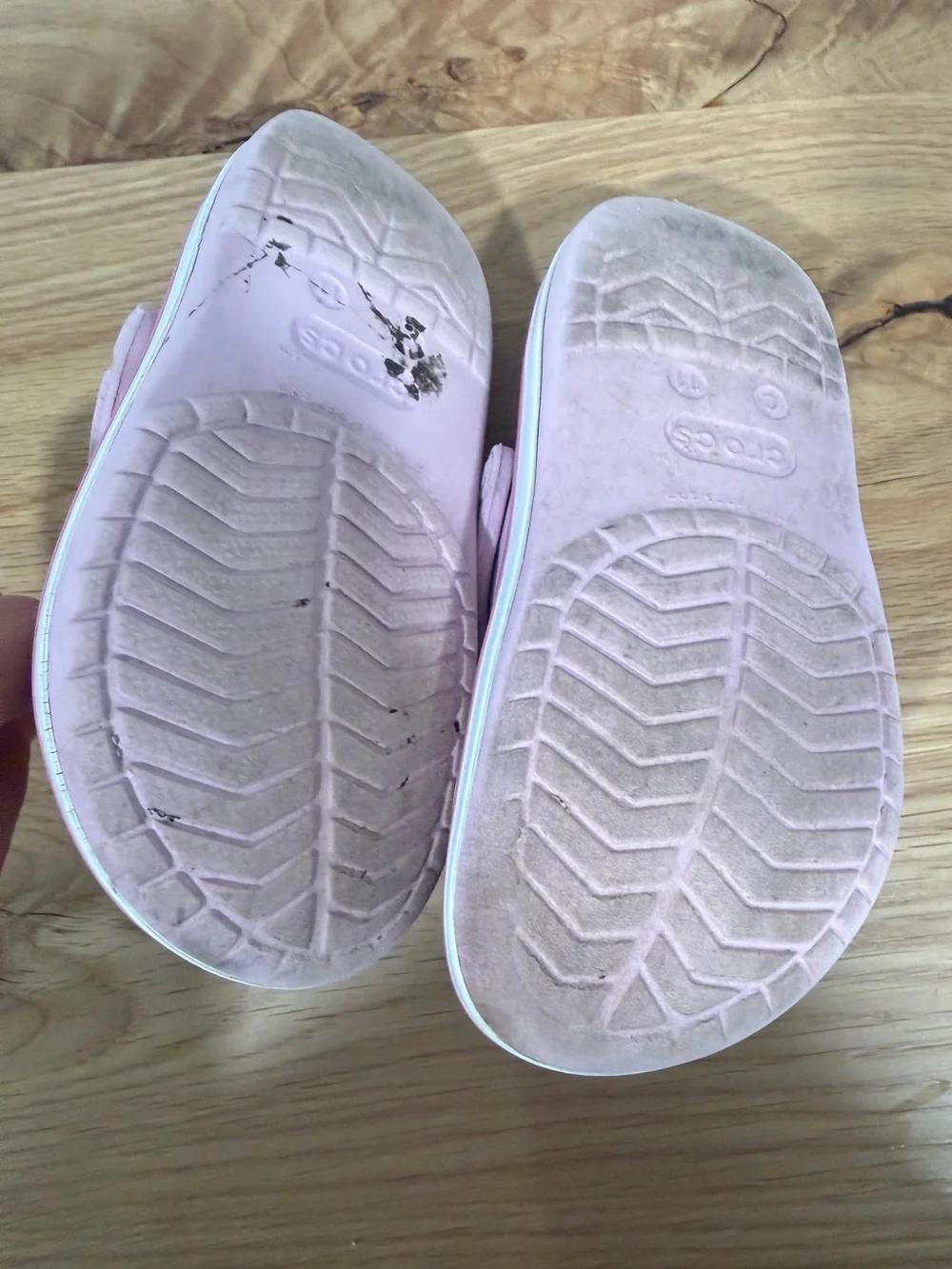 Kids Pink Crocs - Comfortable Slip-On Size 11 Toddler